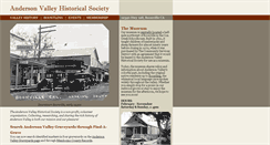 Desktop Screenshot of andersonvalleymuseum.org